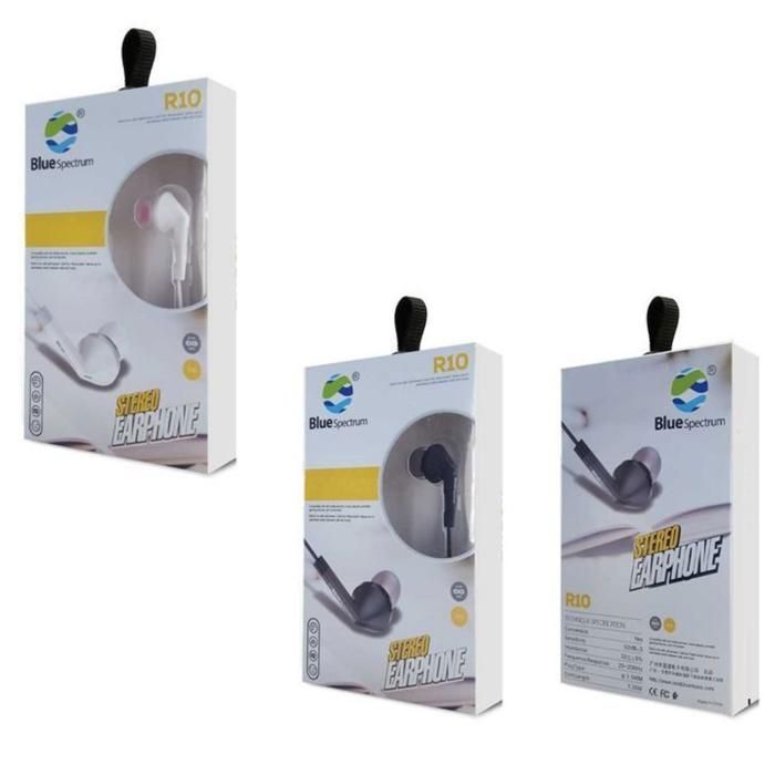 Écouteurs - Blue Spectrum - 4D - Intra-Auriculaires - Micro intégré - Basses puissantes (Couleur aléatoire)