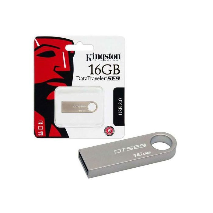 Clé USB - Kingston - 16 Go - USB 2.0 - 10 Mo/s - Design compact et durable