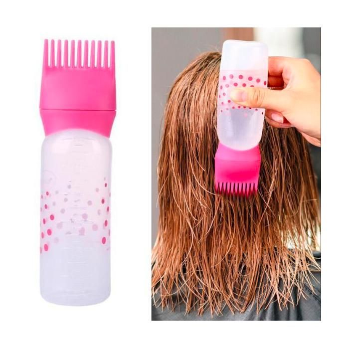 Flacon de Coloration Cheveux - Peigne Applicateur, Racines Parfaites