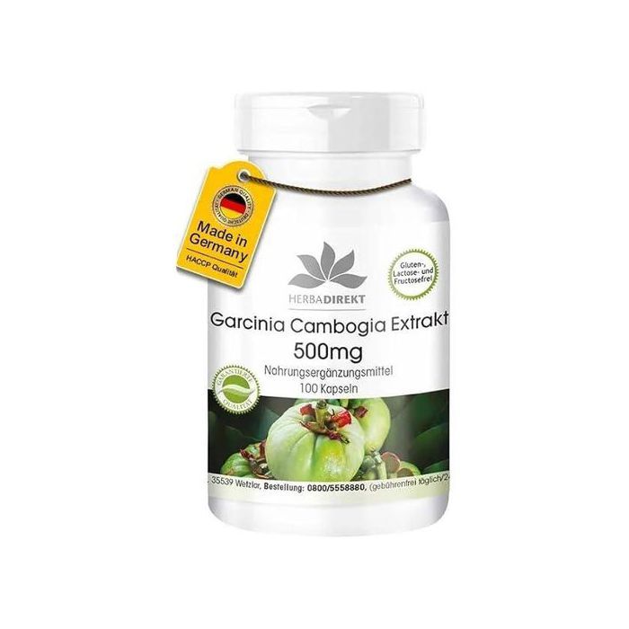 Fair & pure Extrait de Garcinia Cambogia 500 mg – 100 capsules - Made in Germany