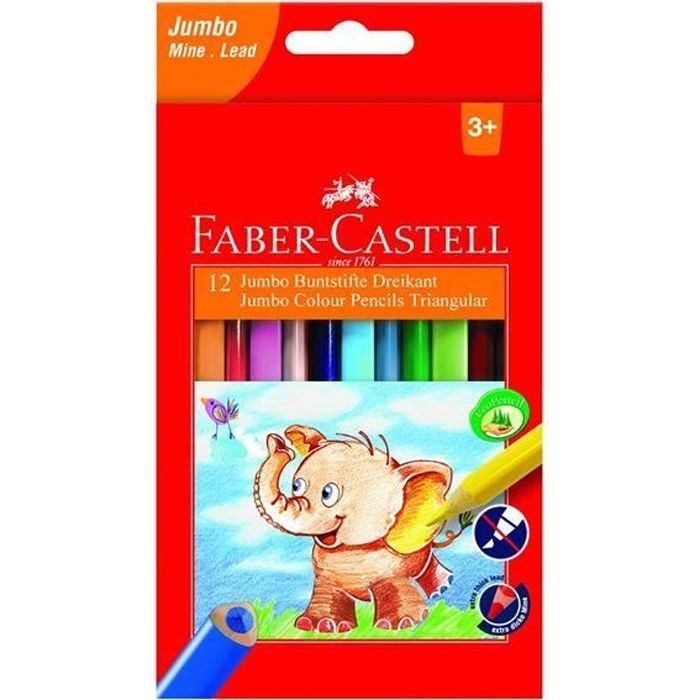 Faber-Castell 116501, 12 pièce(s), Multicolore, Jumbo, Multicolore, 5,4 mm