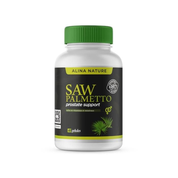 Saw Palmetto 40 Gelules Soutient la Sante de la Prostate