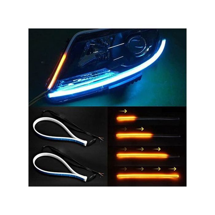 Offfre bande lampe led flexible pour voiture avec télécommande pour capot avant