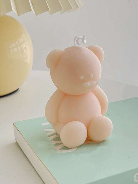 Bougie parfumée - Saumon - Ours Mignon - Parfum délicat - Design unique - Fabrication soignée