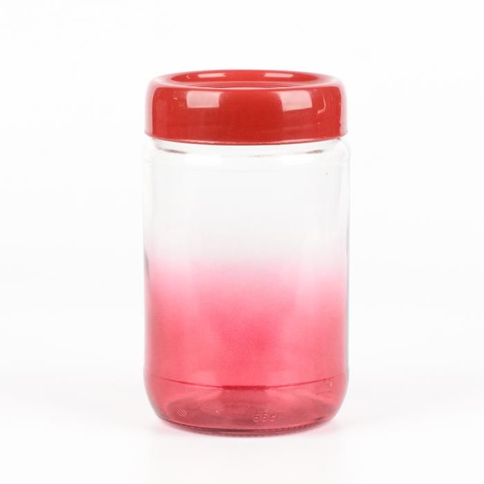 POT EN VERRE ARC-EN-CIEL 660CC ROUGE C-00422