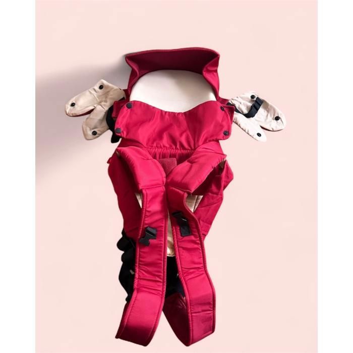 Porte-bébé ergonomique multifonction - 4 positions de portage ROUGE