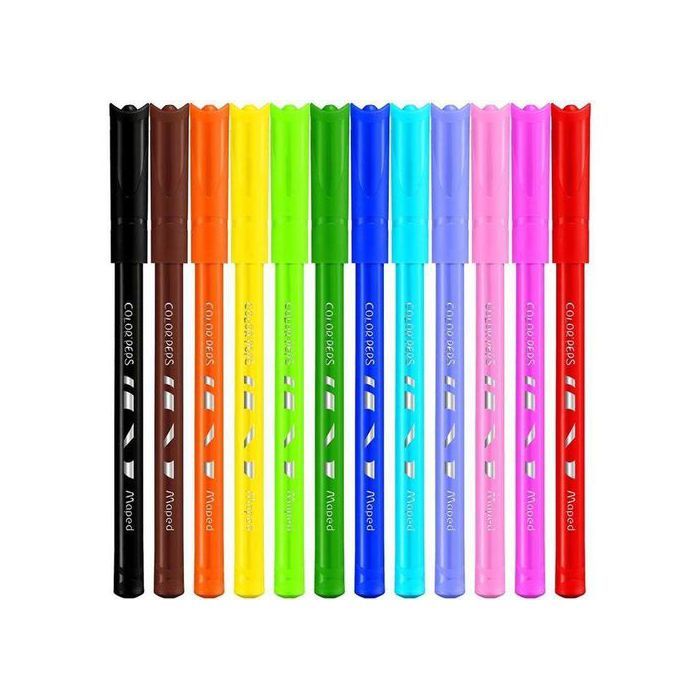 Maped Feutres de Coloriage Color'peps Ocean Pochette de 12