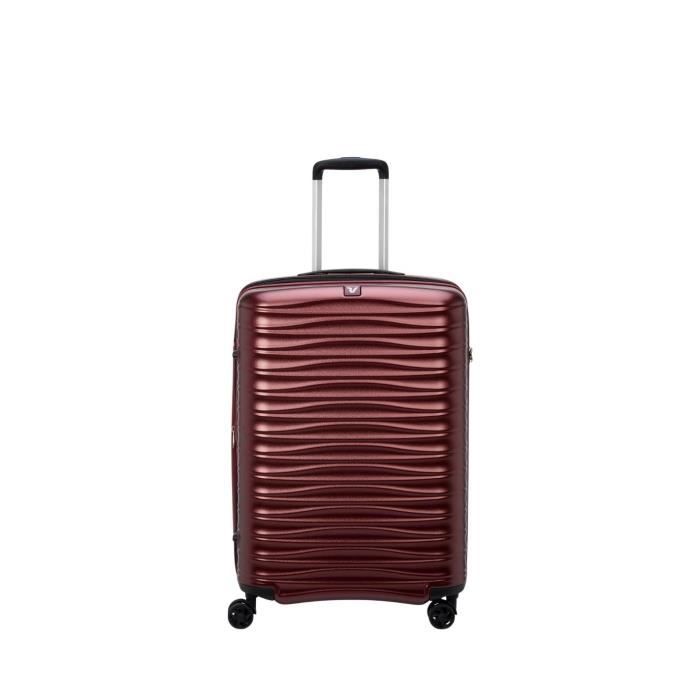 Valise Moyenne - RONCATO - Wave - Rouge - 66x43x27 cm - Coque Rigide - 4 Roulettes 360°