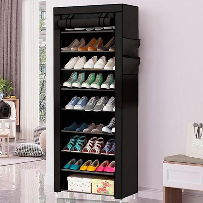 Étagère De Chaussures en Tissus - 27 paires - 9 étagères