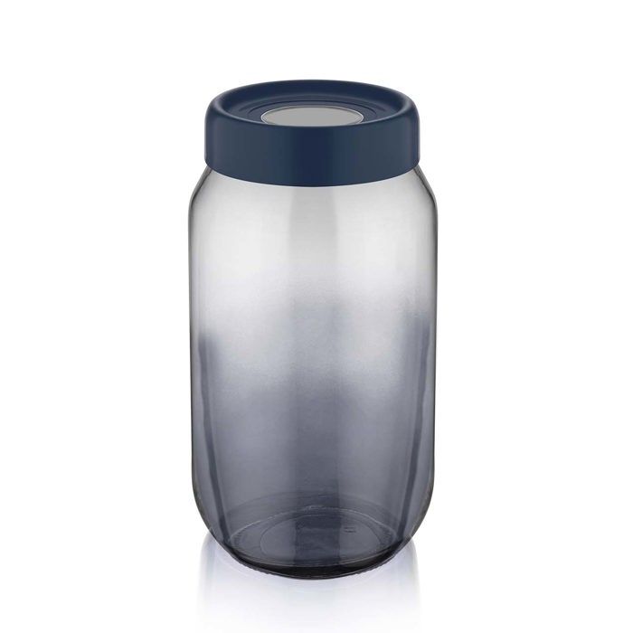 Pot en verre arc-en-ciel 1000cc indigo C-00427