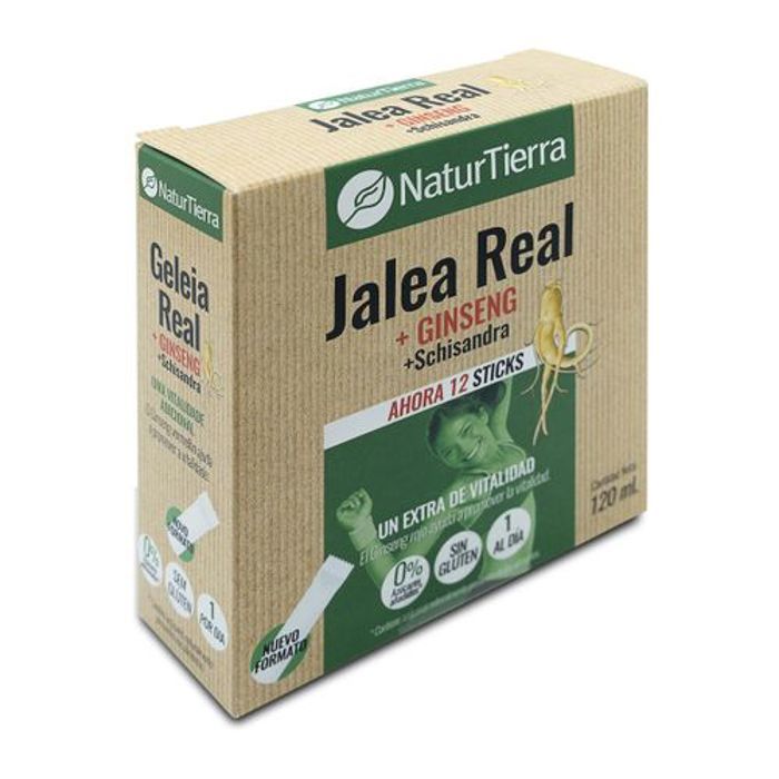 NaturTierra Gelée Royale + Ginseng Sans Gluten 12 Sticks