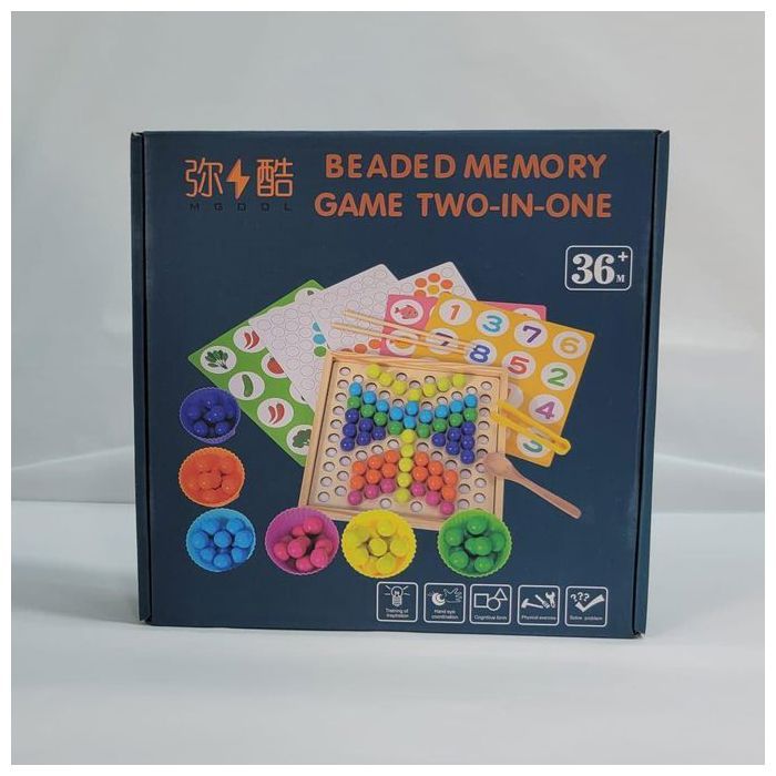 Jeu d'apprentissage pour enfants - Beaded - Jeu de mémoire - Multicolore - 1 joueur ou plus - À partir de 3 ans