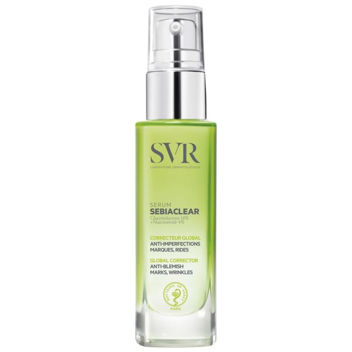 Sérum Correcteur - SVR - Sebiaclear - 30ml - 14% Gluconolactone - 4% Niacinamide - Anti-imperfections
