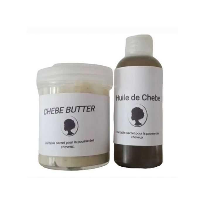 Duo huile de chébé et Beurre de chébé Croissance et Fortifiante 50ml et 100ml