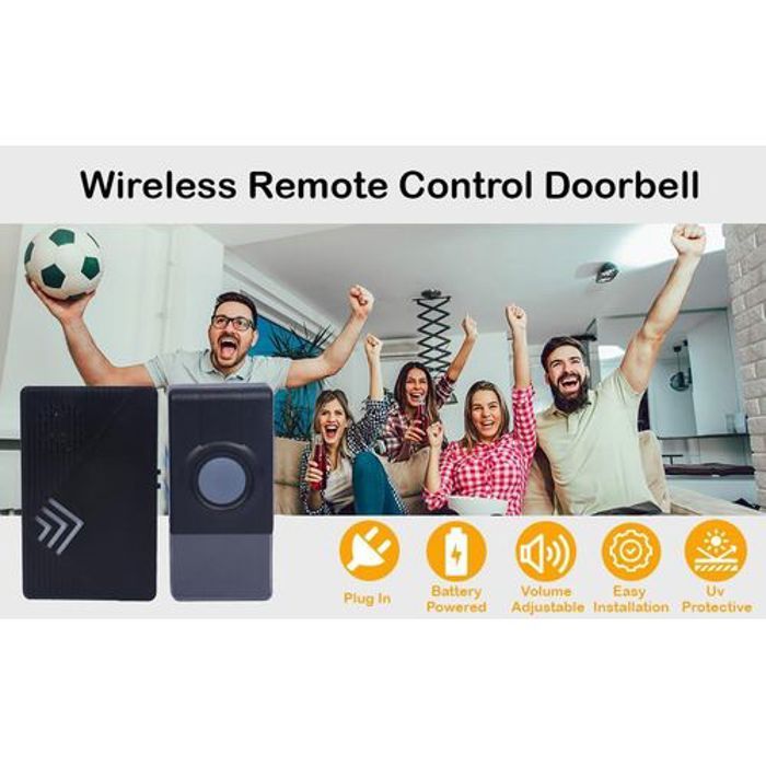 Sonnette de porte sans fil - Luckarm - Tech Vibes - Étanche - Anti-poussière - Facile à installer