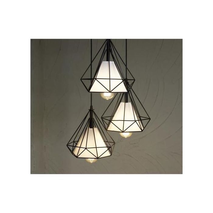 Suspension Architecte filaire en cascade - 3 Lumières