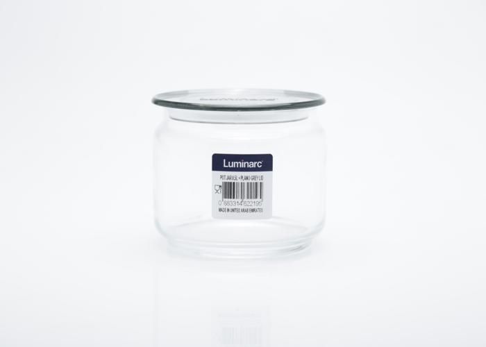 POT JAR 0,5L + COUVERCLE PLANO GREY