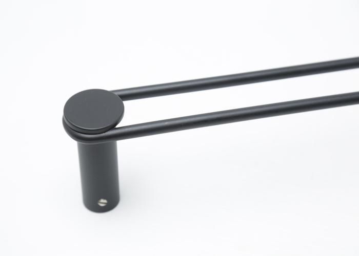 Barre porte-serviettes - GENERIC - Noir - Fer - 46x3.2x6cm - Accessoires de salle de bain