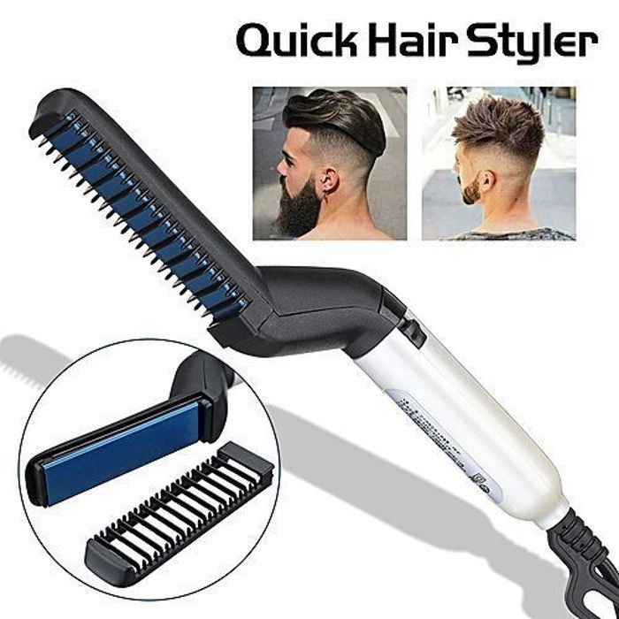 Brosse Lissante Chauffante - Non spécifié - Homme - Plaque céramique - Mixte - Blanc