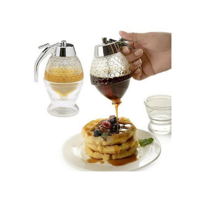 Mode Portable Distributeur De Miel Pot De Cuisine De Miel De Stockage Pot De Miel