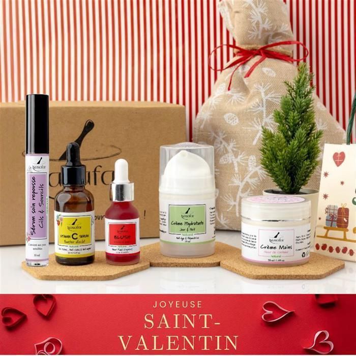 Pack Cosmétique Soin Éclat - Pack Surprise Saint-Valentin - 50ml - Non gras - Pour tous types de peau