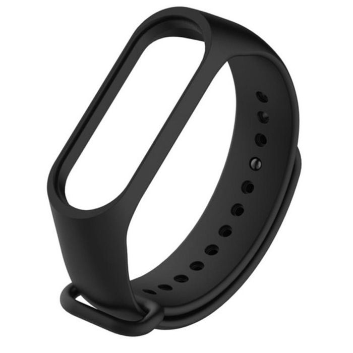 Bracelet en silicone pour Xiaomi Mi Band 3/4 - Noir