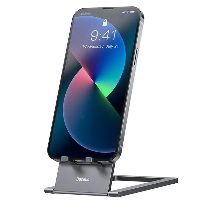 Support de bureau pliable - LUK - LUKP000013 - Métal - Gris - Alliage d'aluminium