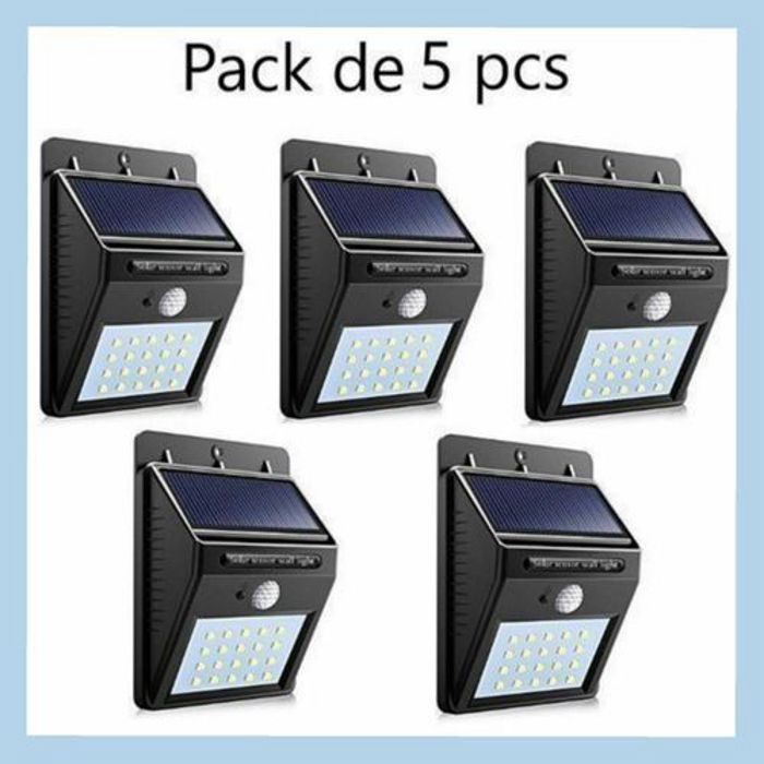 1-5 pcs Lampes LED solaire avec détecteur de mouvement Solar Bonne article