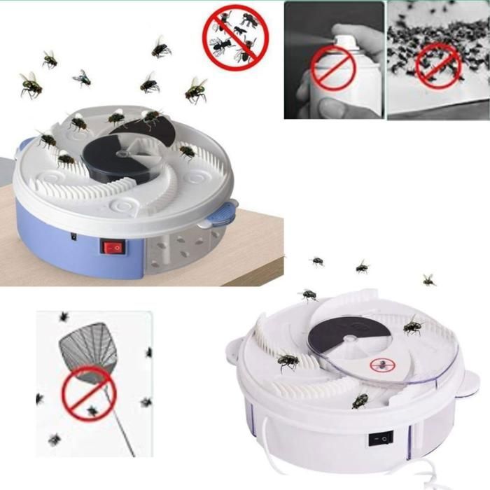 Anti Moustique Électrique Anti mouches Rechargeable Attrape mouches Piège (Couleur aléatoire)