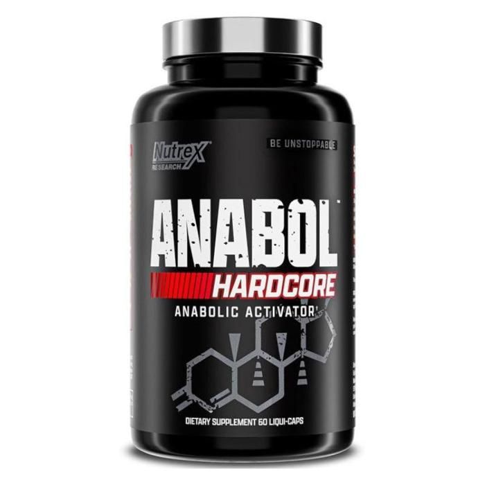 Anabol Hardcore 60 Caps - Stimulation Puissante De La Croissance Musculaire