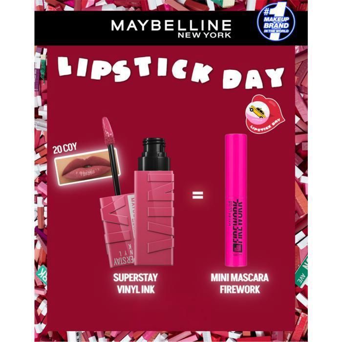 PACK 20 SUPERSTAY VINYL INK COY= MINI MASCARA FIREWORK