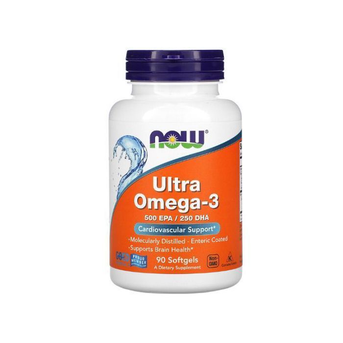 Ultra Oméga-3, 500 EPA/250 DHA [Renforce la santé cardiovasculaire] 90 capsules