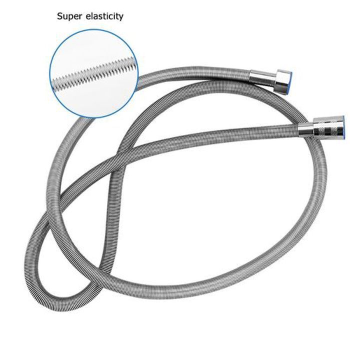 Tuyau de douche à ressort - Flexible à Ressort - Tuyau de douche en acier inoxydable / souple