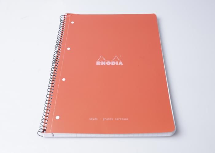 CAHIER SPIRALE 223X295CM -160P-ORANGE