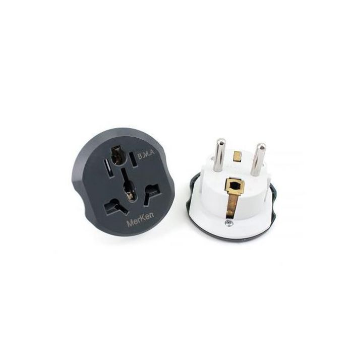 Adaptateur de prise USA/CN vers EU - 250V 16A - Pour voyage et usage universel
