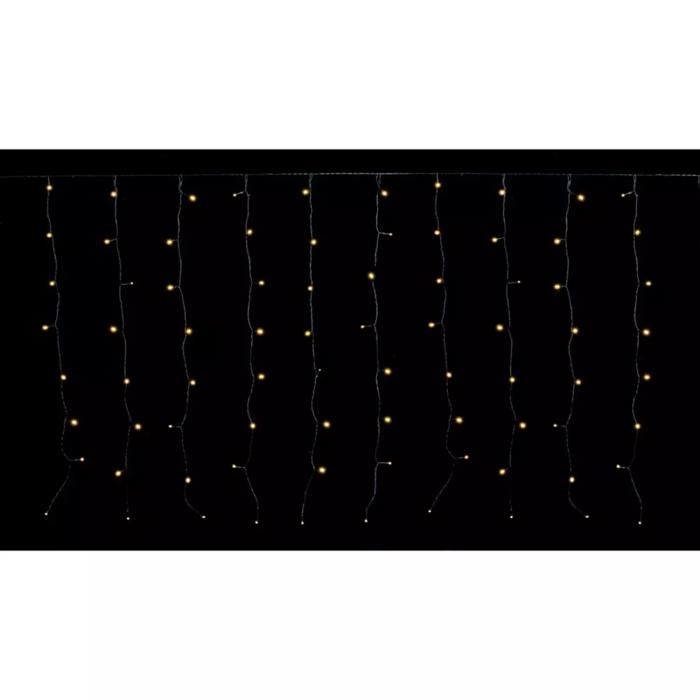 Guirlande extérieure rideau 96 led blanc chaud
