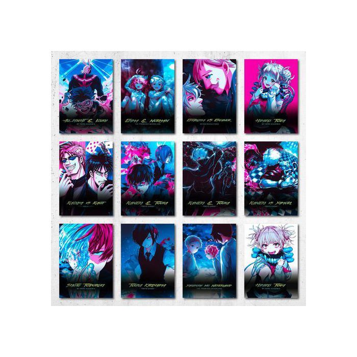 Posters A5 - Unique Main - Collection 4 - 12 Posters - Papier photo 350g - Décoration murale