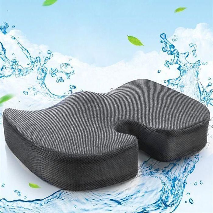 Coussin de siège anti-pression confortable pour chaise de bureau, voiture, voyage, coccyx, coussin de siège orthopédique en mousse s