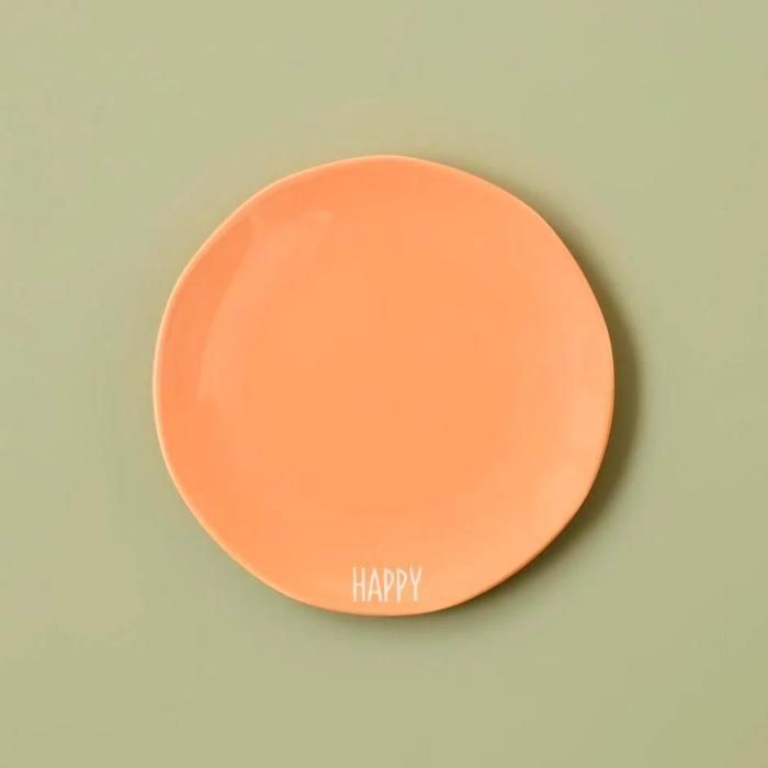 St. Tropez Happy Dessert Plate Terracotta 21 cm