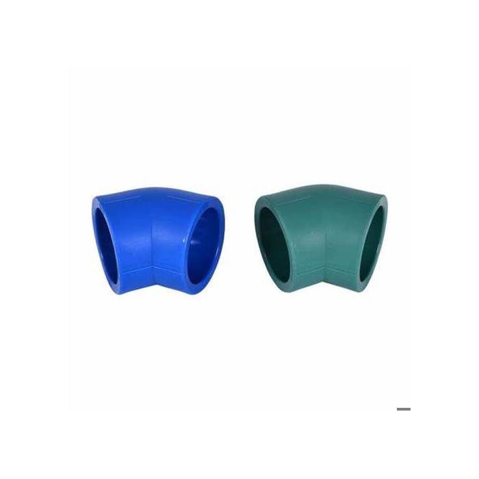 COUDE EGAL Ø20 1/8 PPR BLEU (sachet de 20 pieces )