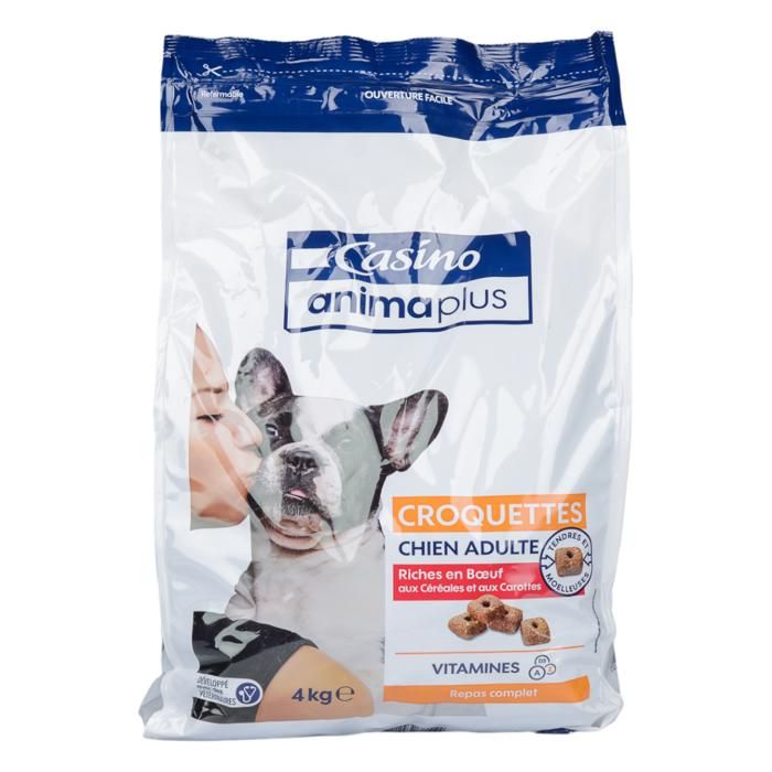 CROQ CHIEN MOEL RCH BF 4KG COA ANIMAPLUS