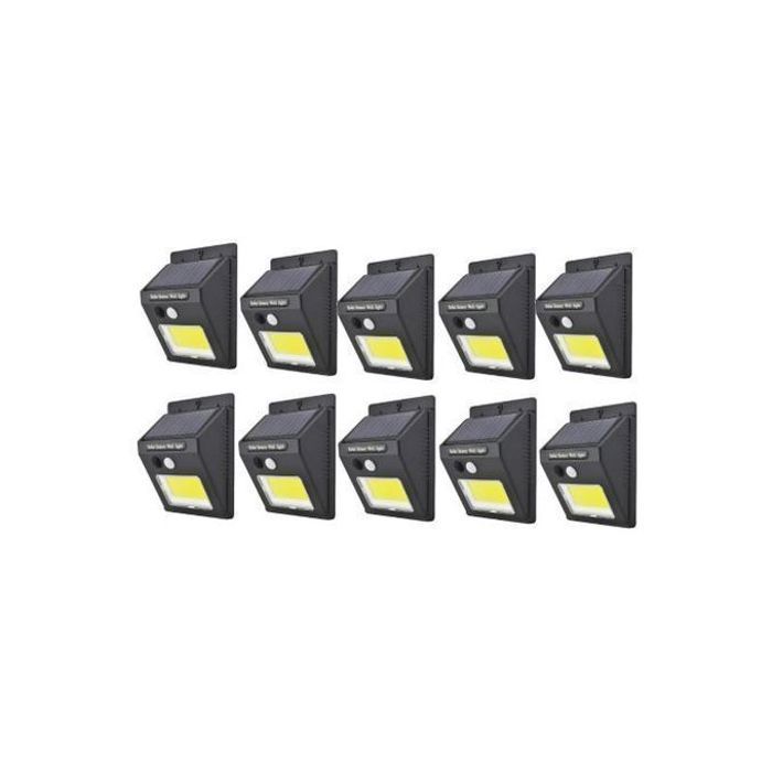 Pack 10 MINI Led + Plaque Energie Solaire Rechargeable