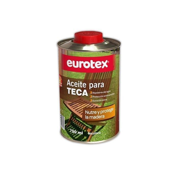 Vernis Pour Bois - EUROTEX - Huile de Teck - 750ml - Finition Huilé - Utilisation Extérieur