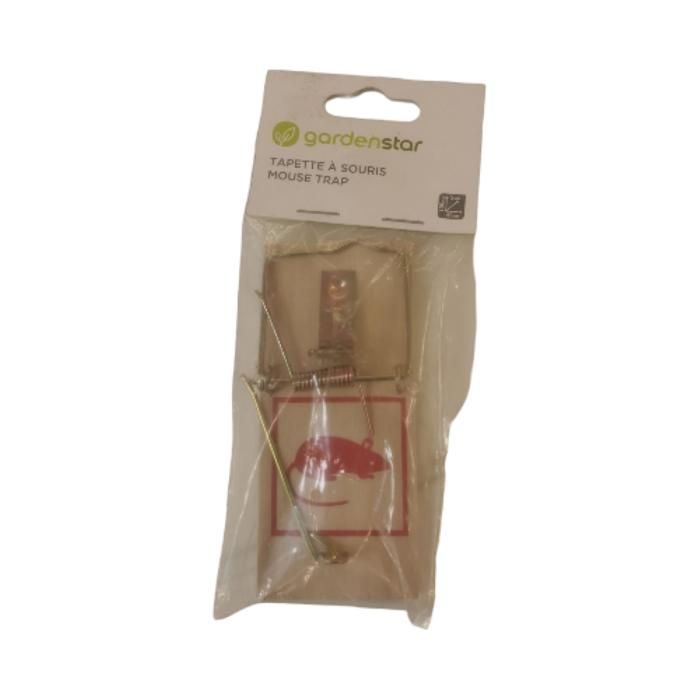 PIEGE A SOURIS 10CM BOIS DE FER
