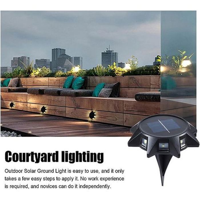 Lampes de jardin - Non spécifié - Octogonales - Solaire - Étanches - LED intégrée((Couleur aléatoire)