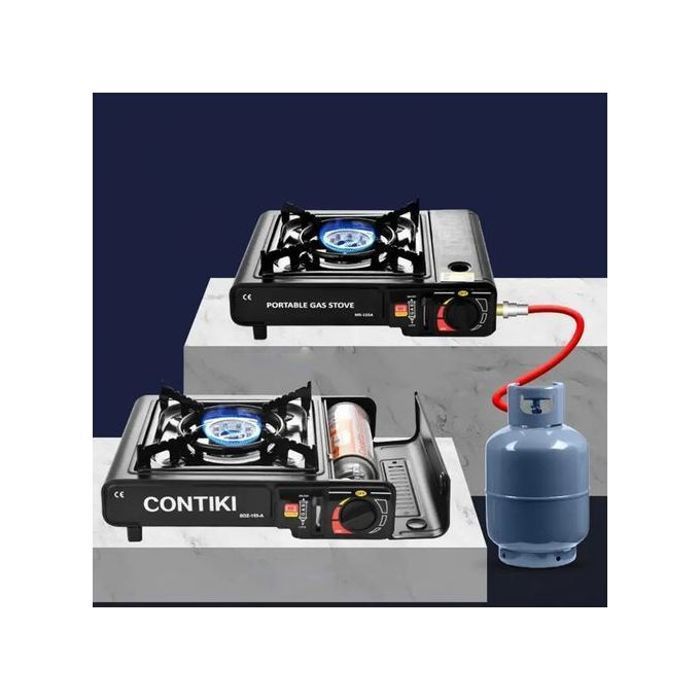 Réchaud à gaz portable extérieur pour camping  (couleur aléatoire)