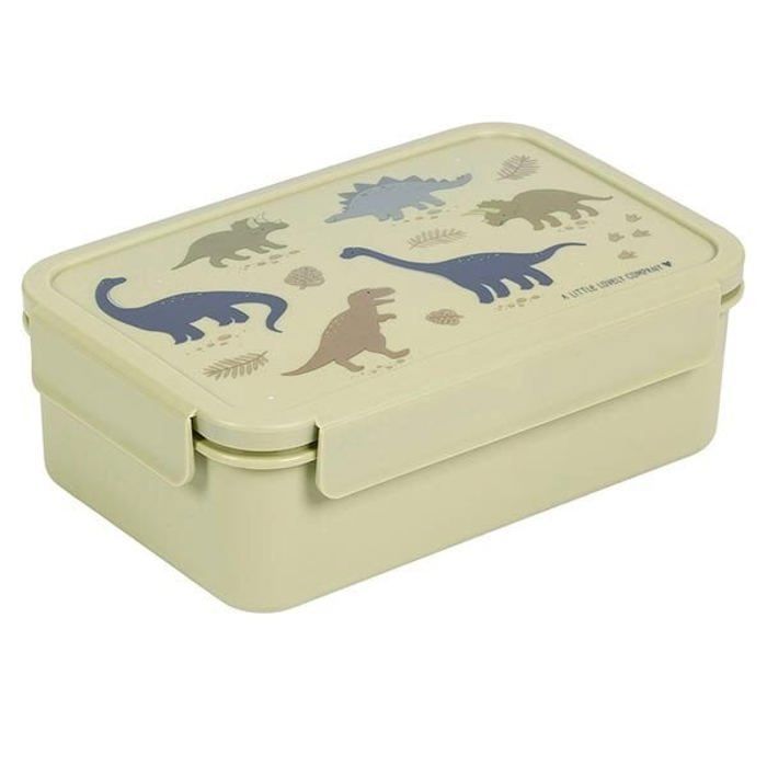 Une petite jolie compagnie Boîte à goûter compartimentée – Dinosaures