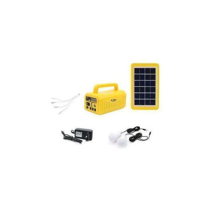 Kit d'Eclairage Solaire - Radio FM MP3 & Panneau Solaire