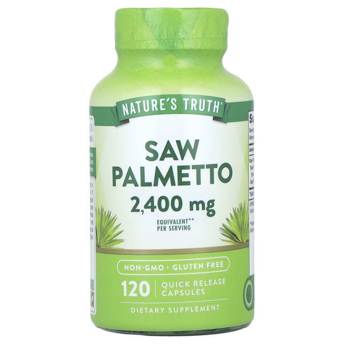 Chou palmiste, 2400 mg, 120 capsules à libération rapide (1200 mg par capsule)