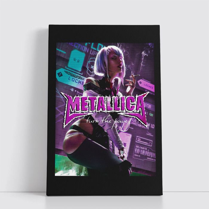 Tableau Rock sur Toile – Affiche Murale 25x40 cm Groupes de Rock Légendaires et Modernes 298